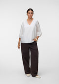 Vero Moda Curve Blouse 10352659 178857001-Cloud Dancer/Dtm flower