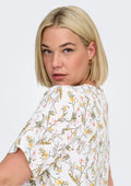 Only Carmakoma Blouse 15218353 177922034-Cloud Dancer/STILKY FLOWER