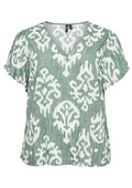 Vero Moda Curve LM T-Shirt 10308722 224196023-Laurel Wreath/Dara