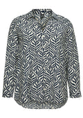 Vero Moda Curve Blouse 10325753 222913002-Birch/Navy blazer bonnie