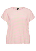 Vero Moda Curve LM T-Shirt 10285452 291375001-Pink-A-Boo/PRISTINE