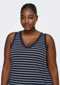 Only Carmakoma Jurk 15316995 194962003-Night Sky/(Dina) Cloud Dancer