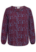 Only Carmakoma Blouse 15354110 177912023-Fig/BLUE ZONE