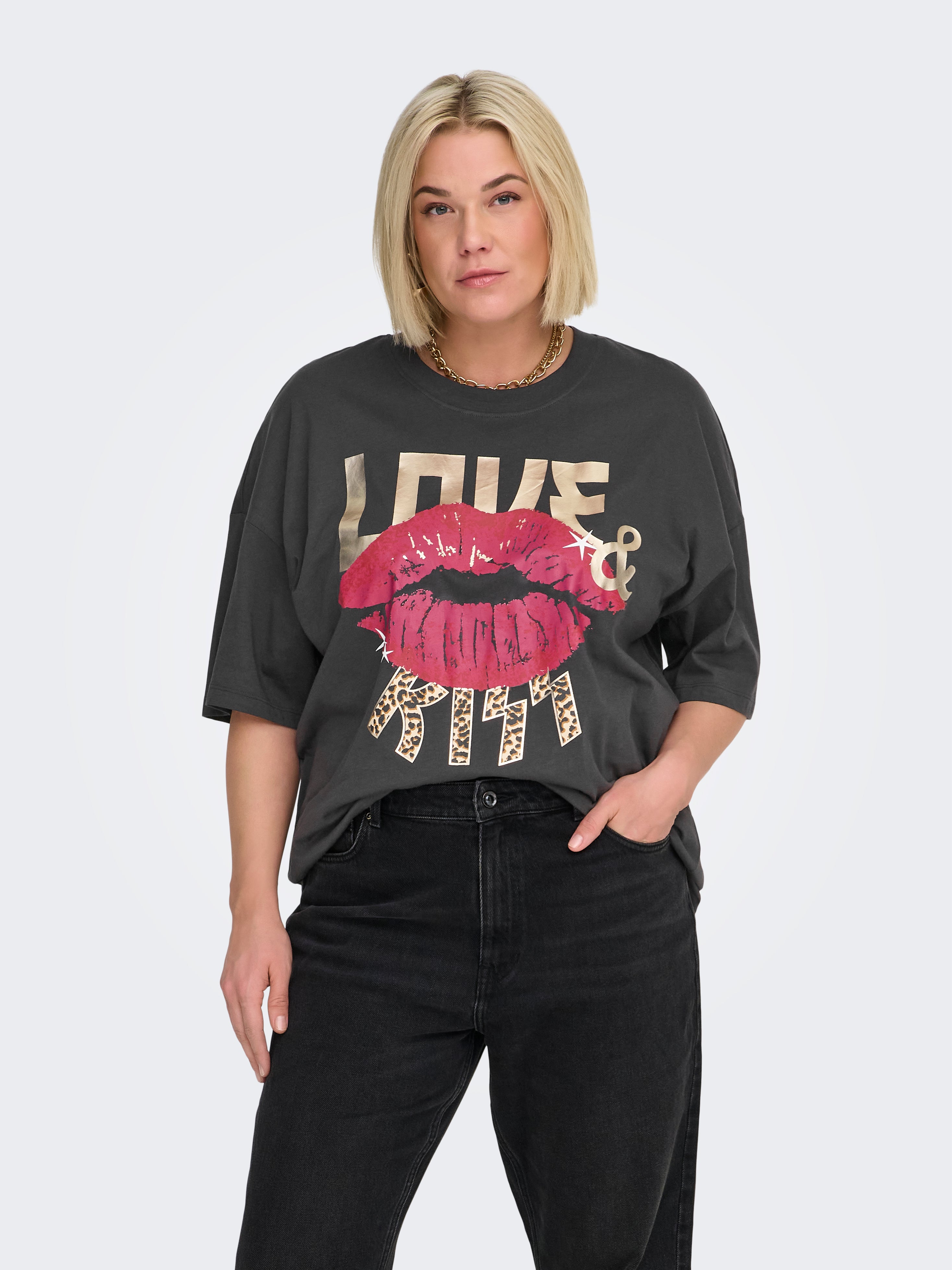 まお　904045 Only Carmakoma LM T-Shirt 15354558 177915009-Phantom/Lips – Maxim's