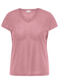 Only Carmakoma LM T-Shirt 15363649 289095001-Bonbon/TONE IN TONE LUREX