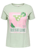 Only Carmakoma LM T-Shirt 15369409 202570004-Green Lily/FRESH ME