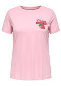 Only Carmakoma LM T-Shirt 15369409 305041003-Romance Rose/STRAWBERRY DREAM