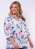 Exxcellent Blouse 26ZZE06 011657 offwhite/dusty blue