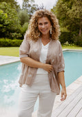 Exxcellent Blouse 26ZEE02 507014 latte/sand