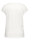 Only Carmakoma LM T-Shirt 15372901 177922001-Cloud Dancer/Palm