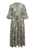 Vero Moda Curve Jurk 10335890 224196006-Laurel Wreath/Bina rose