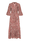 Vero Moda Curve Jurk 10335890 192618004-Marsala/Graphic