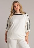 Yest Curve Trui A006092 875 antique white/black