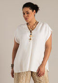 Yest Curve TOP BASIS A006265 009 off white