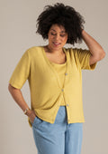 Yest Curve Vest A006329 4060 raffia yellow