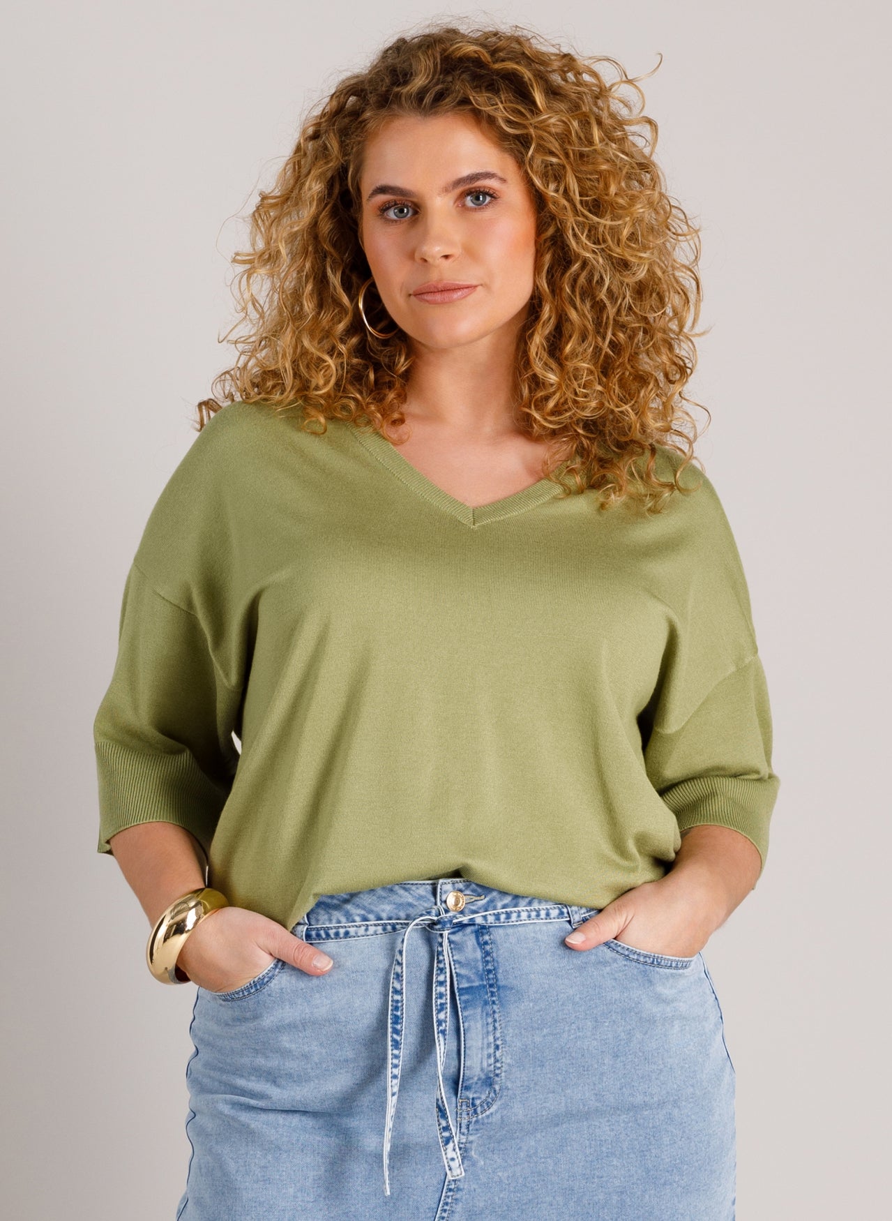 Yest Curve Trui A006200 3103 botanic green – Maxim's