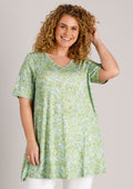 Yest Curve Tuniek A006379 3193 botanic green/multi