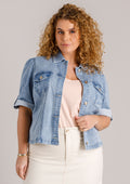 Yest Curve Blazer A006153 12001 bleach blue denim