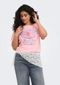 Only Carmakoma LM T-Shirt 15375563 305210001-Rosy Touch/Lobster