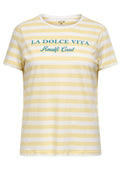Only Carmakoma LM T-Shirt 15375560 290575001-Sunlight/CLOUD DANCER