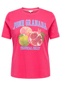 Only Carmakoma LM T-Shirt 15375564 178879002-Raspberry/Granada