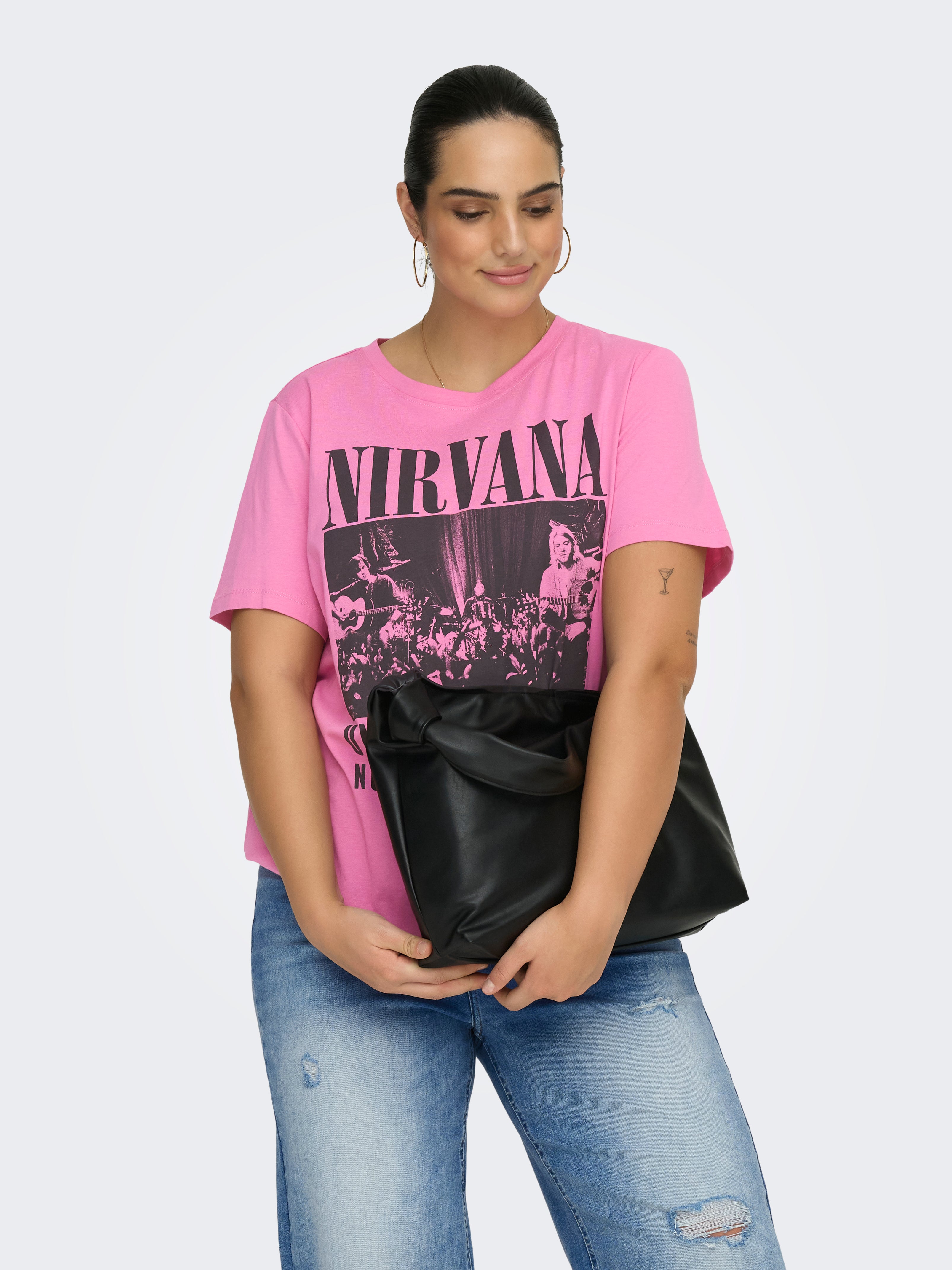 Only Carmakoma LM T-Shirt 15368742 284876001-Wild Orchid/KONCERT