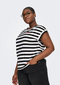 Only Carmakoma Polo 15369545 177911001-Black/CLOUD DANCER