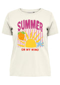 Only Carmakoma LM T-Shirt 15273174 275437019-Cannoli Cream/SUMMER
