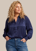 Exxcellent Blouse 26WQE05 625 midnight blue