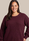 Exxcellent Trui 26WLE03 836 warm aubergine