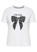 Only Carmakoma LM T-Shirt 15381052 190858002-Bright White/Oh Lala