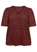 Vero Moda Curve Blouse 10310079 292300002-Andorra/Flower lace