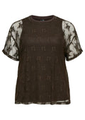 Vero Moda Curve Blouse 10353682 297957001-Chocolate Torte/CHOCOLATE TORTE LAC