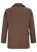 Only Carmakoma Blazer 15377399 286415001-Chocolate Martini/LEO LINING