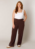 Base level curvy Broek 7000129 Brown
