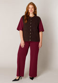 Base level curvy Vest 7000135 Brown