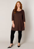 Base level curvy Top 7000029 Brown