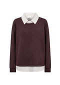 wasabiconcept Pullover W20701 8980C CHOCOLATE PLUM COMBI