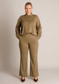 Yest Curve Broek A006448 14040 Grey Olive