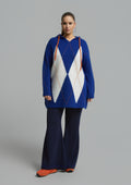 MAT Top 8601,5029 ROYAL BLUE OFF WHITE
