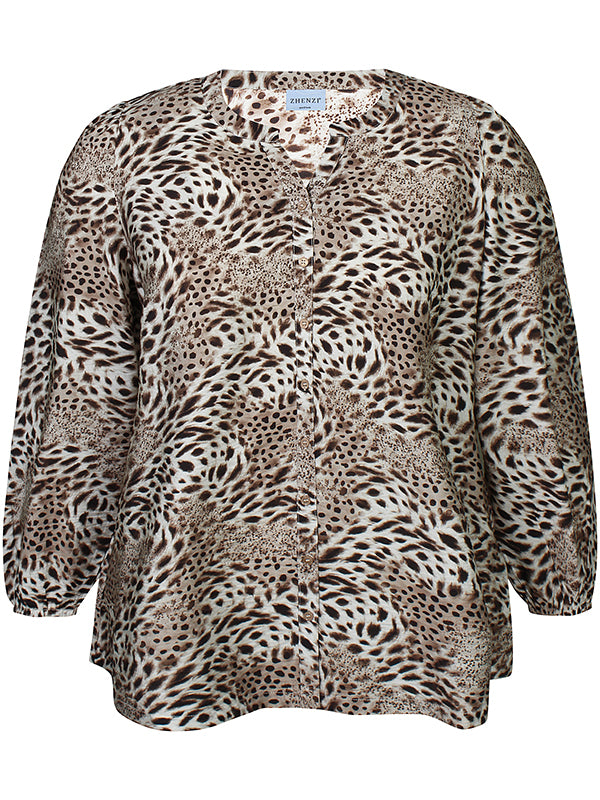 Zhenzi Blouse 201636 Chokolade – Maxim's