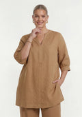 YOEK Tuniek 37471 light brown