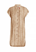 Yest Curve Jurk A006285 9149 summer taupe/multi c
