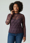 Pieces Curve Blouse 17171117 193169-Plum Perfect