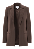 Pieces Curve Blazer 17138352 302664001-Hot Fudge/PINSTRIPE