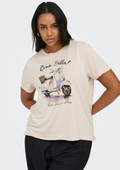 Only Carmakoma LM T-Shirt 15368821 177935001-Oatmeal/SCOOTER