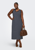 Only Carmakoma Jurk 15316995 194962003-Night Sky/(Dina) Cloud Dancer