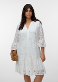 Vero Moda Curve Blouse 10294302 175598002-Snow White/Flower lace