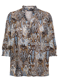 Only Carmakoma Blouse 15358106 242836010-Chicory Coffee/Bolzano