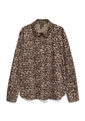 Vero Moda Curve Blouse 10351879 192623001-Silver Mink/Leo